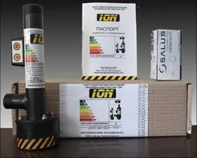 Котел ION у комплекті: паспорт і коробка